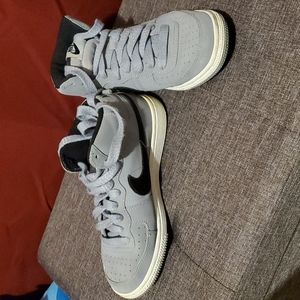 Used Nike Uptown's in Gray, Black and White